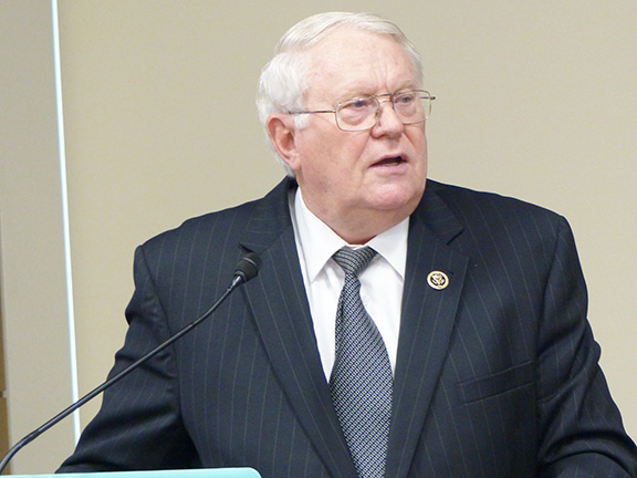 Rep. Joe Pitts (R-PA) referenced Hitler's famous quote, "Who Remembers the Armenians?" in urging IDC advocates to remain steadfast in battling indifference with regard to genocide in the Middle East.
