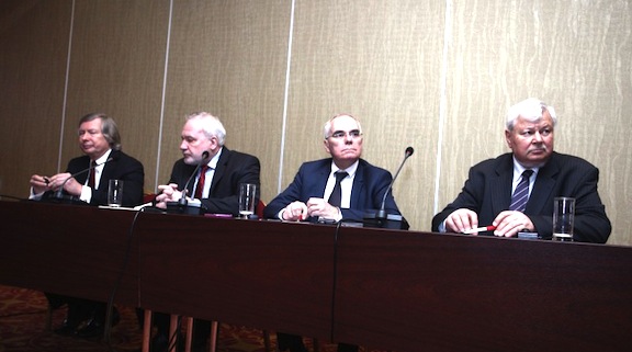 The OSCE Minsk Group Co-Chairmen during a press conference Saturday in Yerevan
