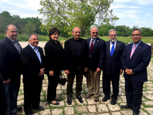 ANCA leaders with the President of the Nagorno Karabakh Republic, Bako Sahakyan.
