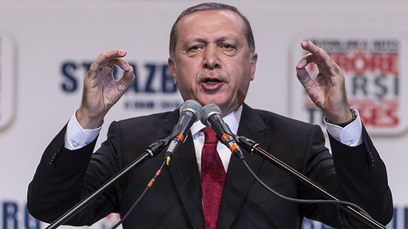 Turkish President Tayyip Erdogan (Source: AP Photo/Jean-Francois Badias)