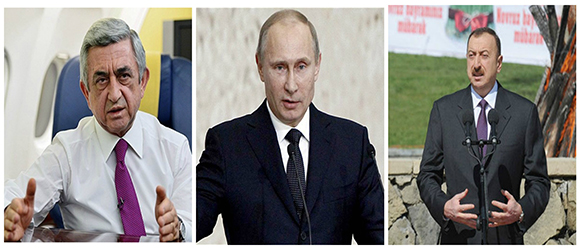 Serzh Sarkisian, Vladamir Putin, and Ilham Aliyev are scheduled to meet in St. Petersburg, Russia to discuss Karabakh conflict at the end of June.
