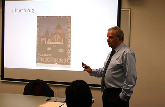 Dr. Vahram Shemassian during his presentation on Teaching Armenian Culture in an Interdisciplinary & Relevant Approach