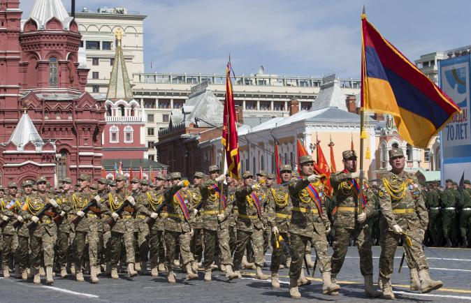 Armenian troops in Russia (Photo: AP/Alexander Zemlianichenko)