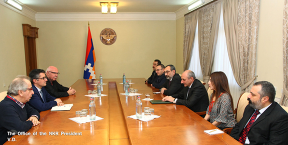 Artsakh President and representatives meet French MPs on November 28, 2016 (Photo: president.nkr.am)