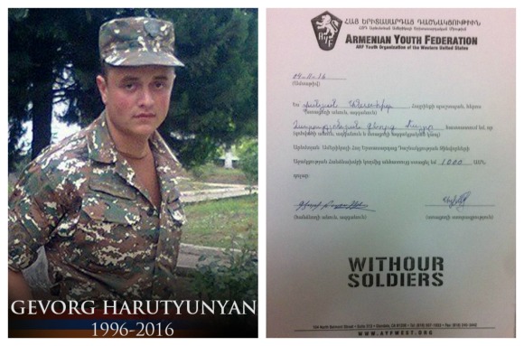 Gevorg Harutyunyan, fallen soldier