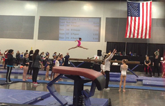 Yeressian competing in beam competition
