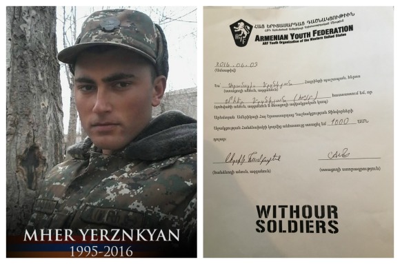 Mher Yerznkyan, fallen soldier
