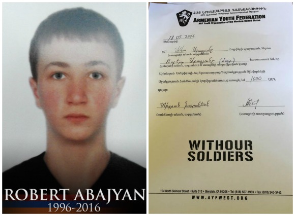 Robert Abajyan, fallen soldier