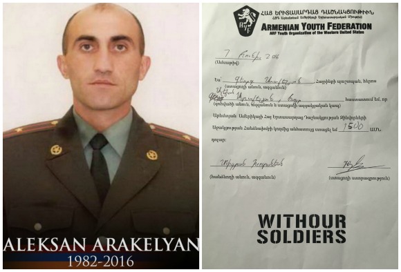 Aleksan Arakelyan, fallen soldier