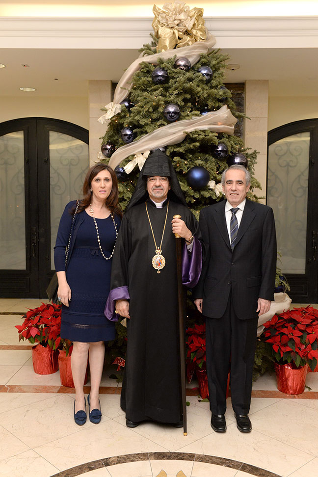 Sarkis and Nune Sepetjian with Prelate Mardirossian