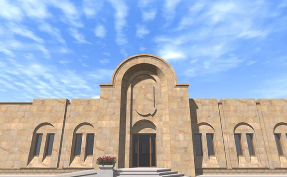 Theological Seminary building near the Gandzasar Monastery (Photo: Artsakhpress)