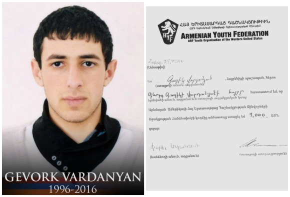 Gevork Vardanyan, fallen soldier