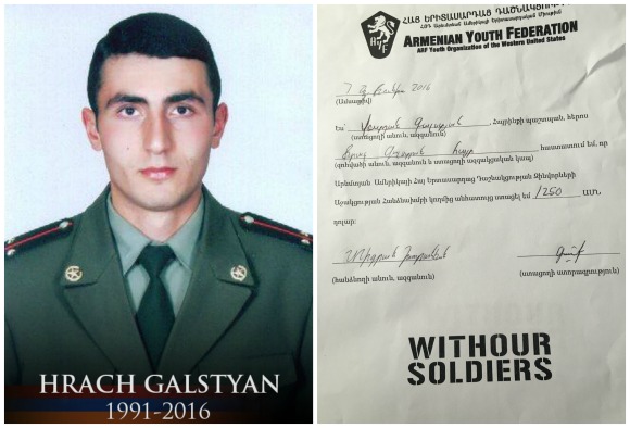 Hrach Galstyan, fallen soldier