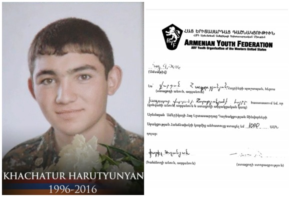 Khachatur Harutyunyan, fallen soldier