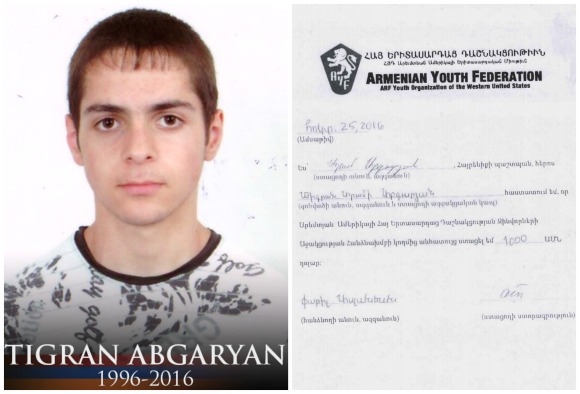 Tigran Abgaryan, fallen soldier