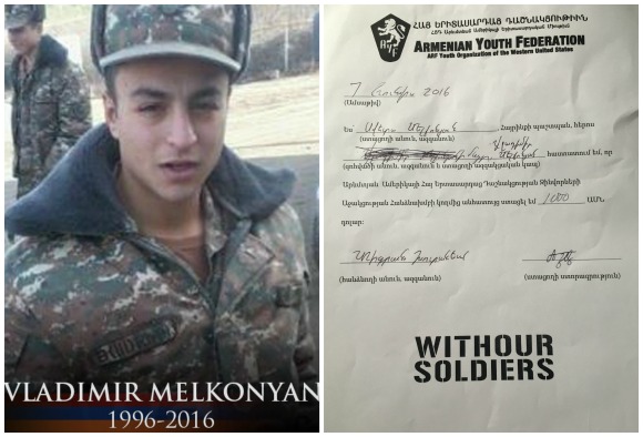 Vladimir Melkonyan, fallen soldier