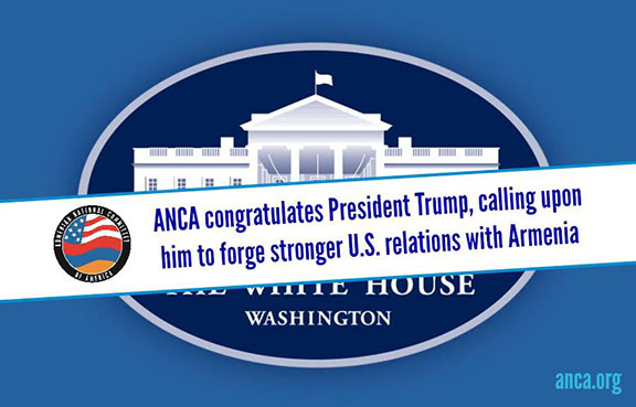 The Armenian National Committee of America congratulates Donald J. Trump and calls on the new leadership to strengthen U.S.-Armenia relations. 