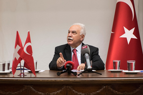 Doğu Perinçek, chairman of the Turkish Patriotic Party (Photo: AFP)