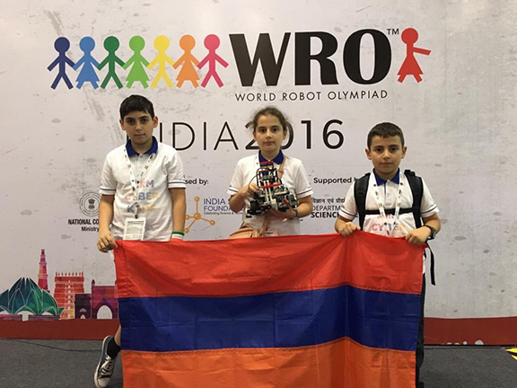Arm Cyber Kids places 21st out of thousands of teams who participated in the World Robot Olympiad  in New Delhi, India (Photo: Creative Educational Technologies)