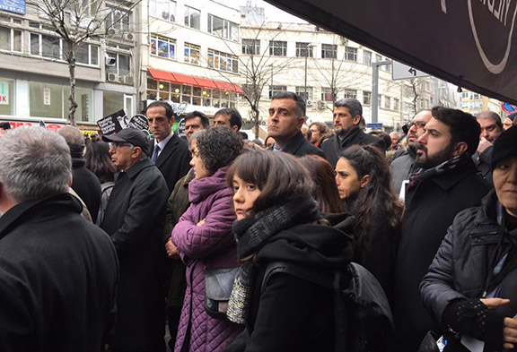 Participants in an Hrant DInk commemoration event in Ankara were attacked by police