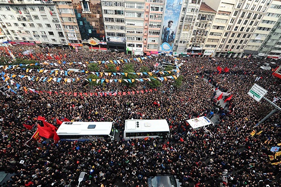 Dink's funeral in the Sisli district of Istanbul