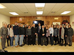 Artsakh Republic Ombudsman Ruben Melikyan with Rhode Island Armenian community members
